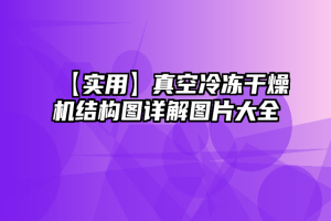 【实用】真空冷冻干燥机结构图详解图片大全