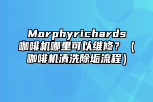 Morphyrichards咖啡机哪里可以维修？（咖啡机清洗除垢流程）