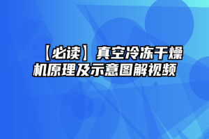 【必读】真空冷冻干燥机原理及示意图解视频