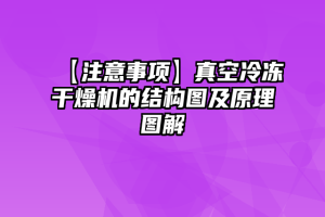 【注意事项】真空冷冻干燥机的结构图及原理图解