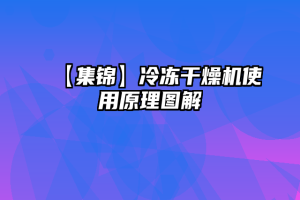 【集锦】冷冻干燥机使用原理图解