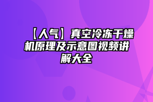 【人气】真空冷冻干燥机原理及示意图视频讲解大全