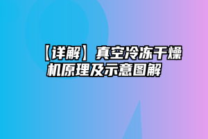 【详解】真空冷冻干燥机原理及示意图解