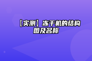 【实测】冻干机的结构图及名称