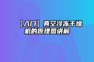 【入门】真空冷冻干燥机的原理图讲解