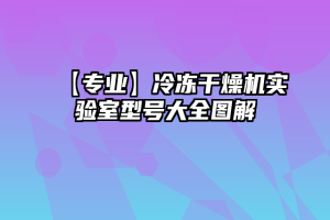 【专业】冷冻干燥机实验室型号大全图解