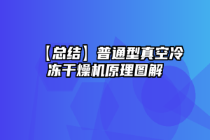 【总结】普通型真空冷冻干燥机原理图解