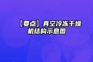 【要点】真空冷冻干燥机结构示意图