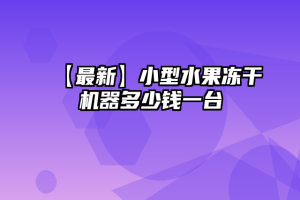 【最新】小型水果冻干机器多少钱一台